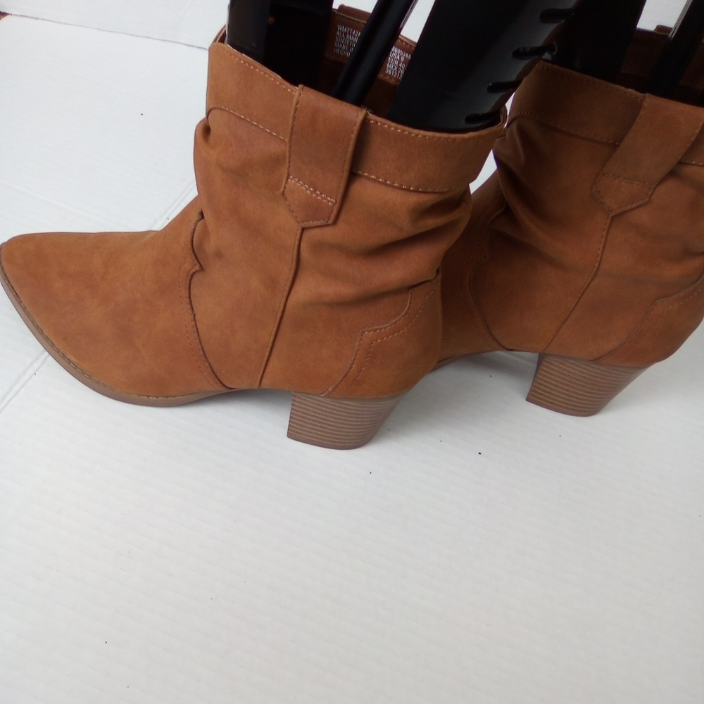 TIME TRUE Brown Women's Ankle Boots SIZE 9 - Picture 5 of 6